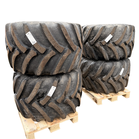 Däck med fälg 650/45-22,5 4st